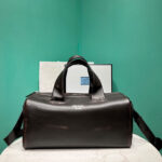 Prada Small Nappa Leather Duffle Bag 2VC046 Dark Coffee